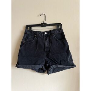 High Rise Mom Jean Shorts